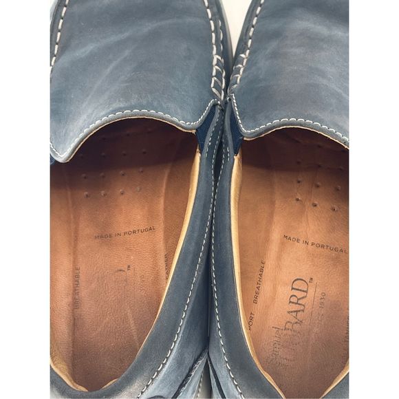 Samuel Hubbard Shoes Loafers Boat Slip On Men Size‎ 9. 5 Blue Suede Blue Skies main image 5
